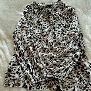 Tribal animal print blouse.  Great condition.